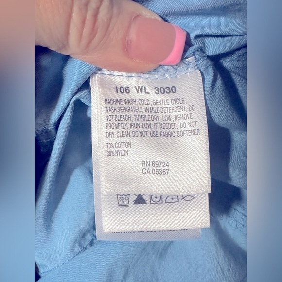 Columbia Light Blue Hooded Full Zip Jacket Size Small Casual Hiking Casual - Picture 9 of 10